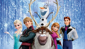 Foto de família de los protagonistas de Frozen