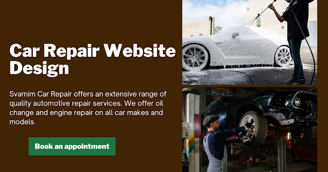 Car Repair Website Design