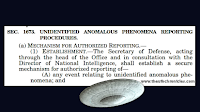 A snippet of the The New UFO - UAP Law Codifying Investigations, Research and Reporting