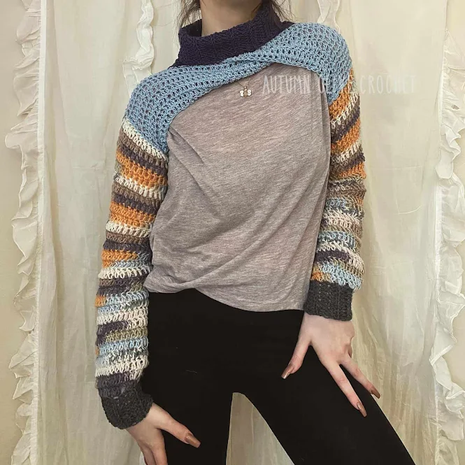 Front Twist Half Sweater Crochet Pattern