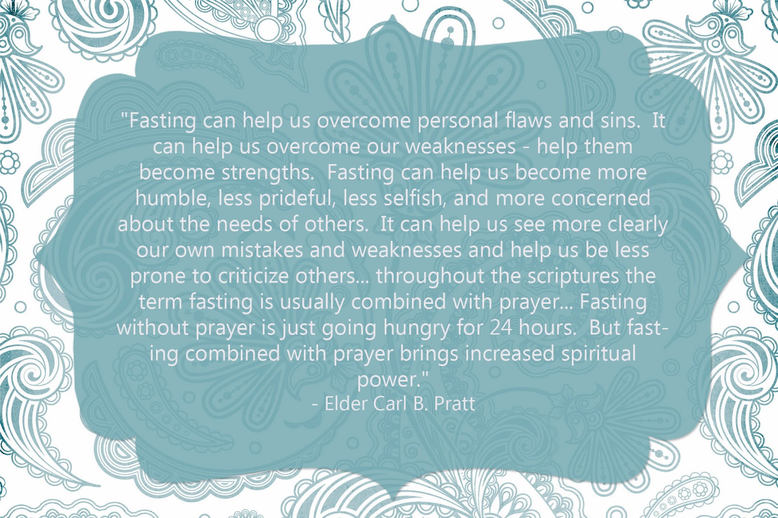 Lds Quotes On Fasting. QuotesGram