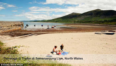 Dermaga trefor, semenanjung Llyn, Wales Utara