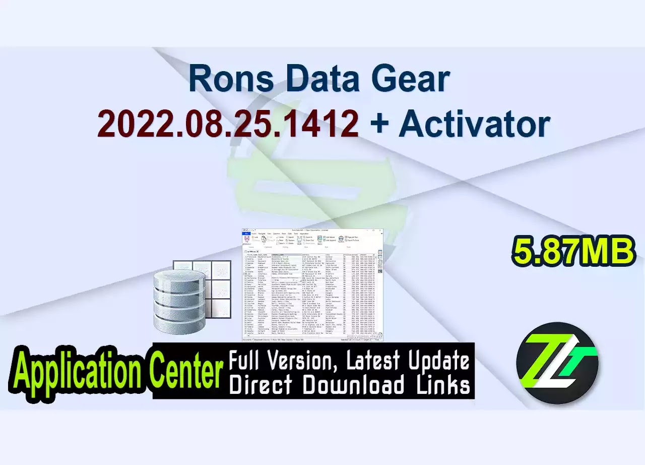 Rons Data Gear 2022.08.25.1412 + Activator