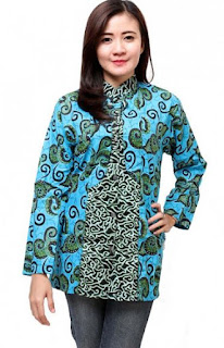 Model Baju Batik Kantor Wanita 