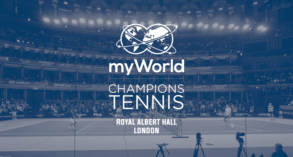 Royal Albert Hall and myWorld Champions Tennis logo