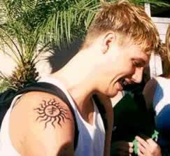 Nick Carter Sun Tattoos