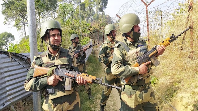  सीमा सुरक्षा बल का एक जवान हुआ घायल,पाकिस्तान ने उकसावे पर फिर बरसाई गोलियां।