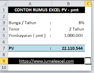 Rumus PV - JurnalExcel.com