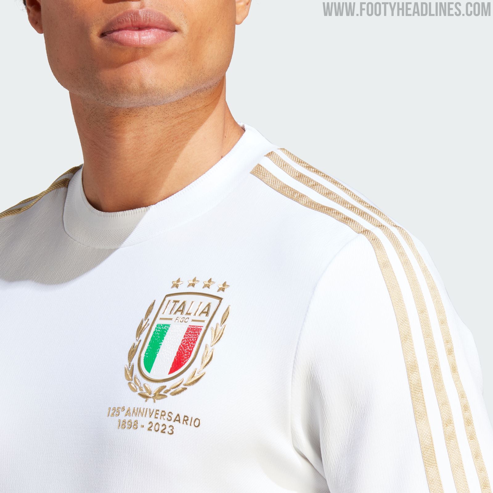Confirmed: Full Three Stripes Removed For Adidas Italy 125 Years Anniversary  Kit Debut - Footy Headlines