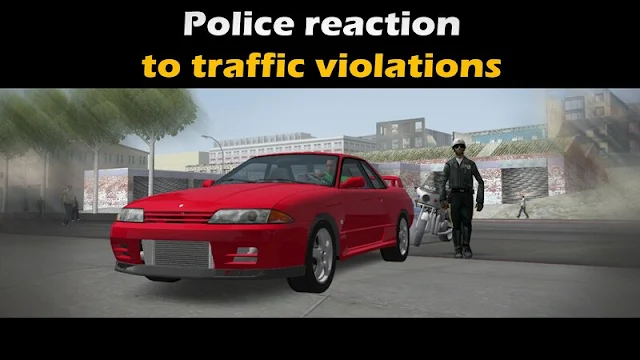 GTA San Andreas Police React Traffic Mod