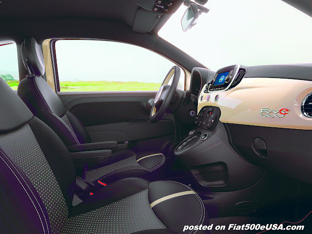 2019 Fiat 500e Interior