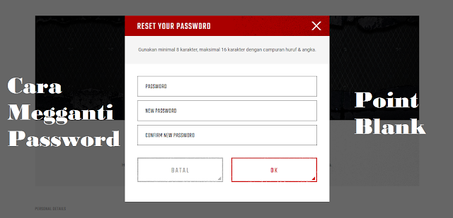  pada kesempatan kali ini saya akan membagikan tutorial  Cara Ganti Password PB (Point Blank) Zepetto Terbaru