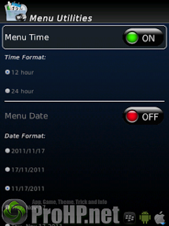 Menu Clock - Menu WiFi - Menu Date - Menu Time - Menu Battery and more v1.1