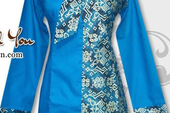 25+ Inspirasi Keren Model Baju Batik Kombinasi 2 Warna