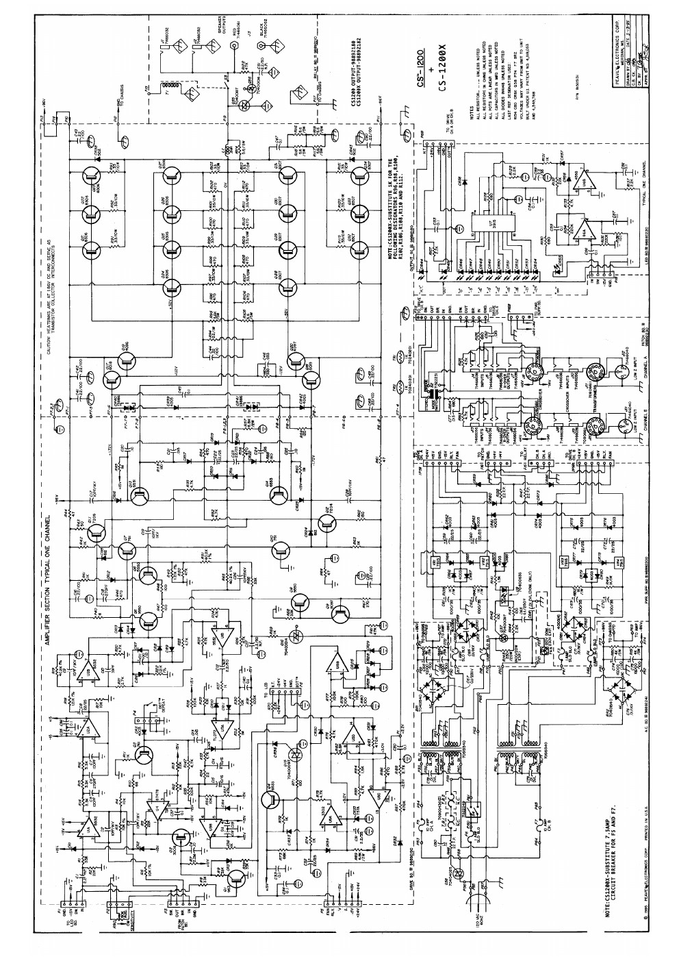 Berbagi Skema Elektronika Skema power peavey CS1200X Dan Berbagi Skema Elektronika Skema power peavey CS1200X Dan