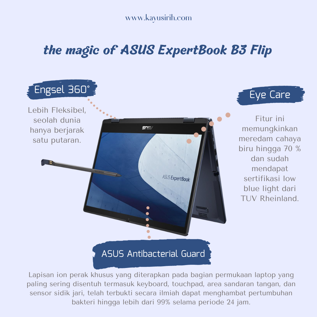 Kelebihan ASUS ExpertBook B3 Flip