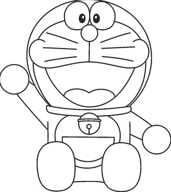 Sketsa Mewarnai Gambar Doraemon - Dunia Putra Putri