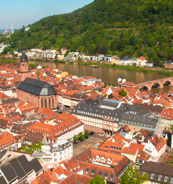 Heidelberg, widok, zamek, Stare Miasto, Neckar