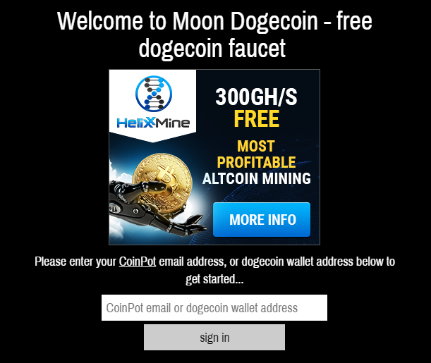 Claim 100 Legit Moon Dogecoin Faucet On Moondoge Co In Take Free - 