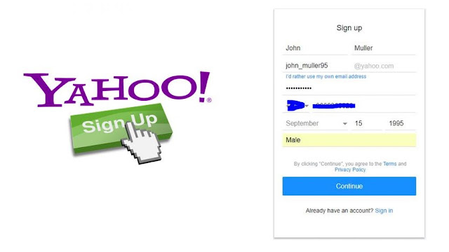 how to register yahoo mail