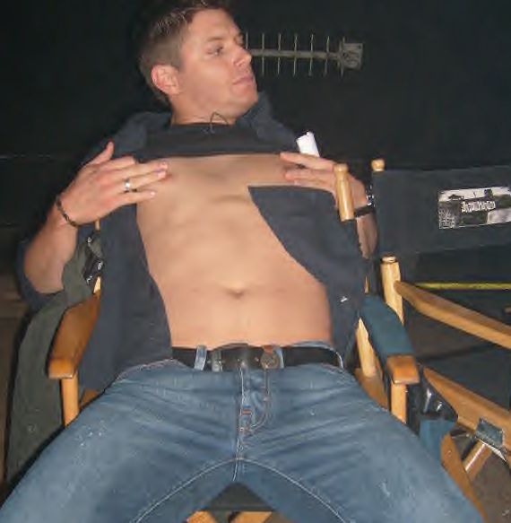 Jensen Ackles just cracks me up And why is it that even when he's coated