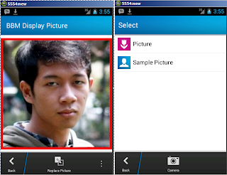 how to change BBM photo Profile