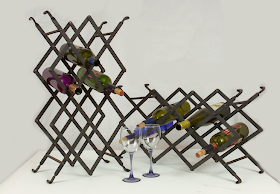 wine rack made by metalsmith