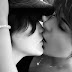 Cute Kissing Couple 240x320 Mobile Wallpaper