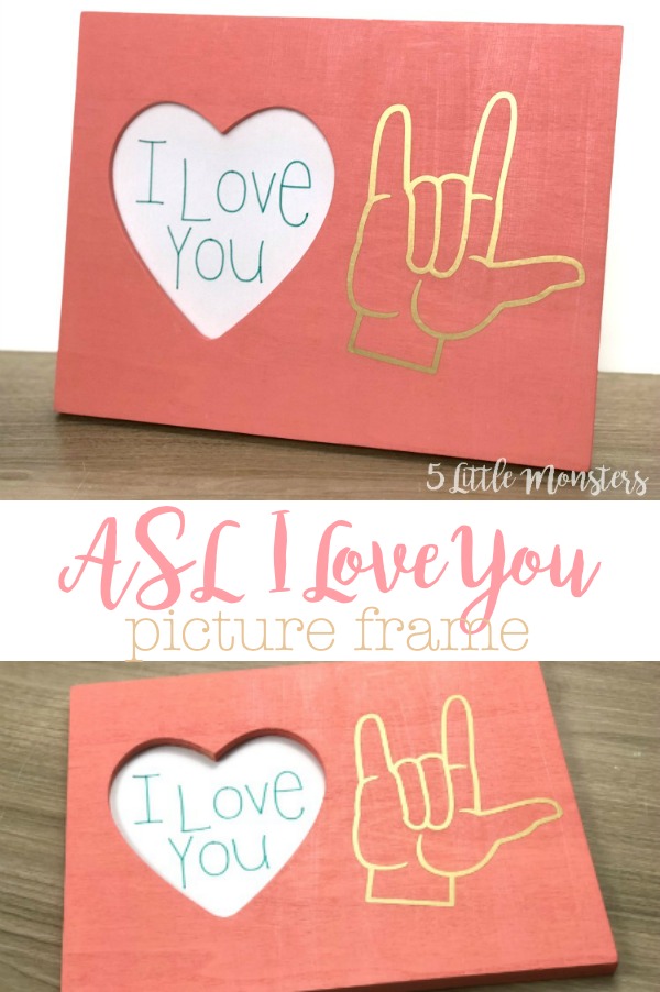 Download 5 Little Monsters Asl I Love You Frame