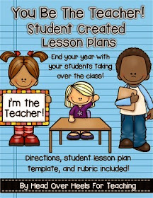 http://www.teacherspayteachers.com/Product/You-Be-The-Teacher-Student-Created-Lesson-Plans-1221816