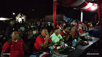 Polres Madina Gelar Nobar Indonesia Vs Uzbekistan, Warga Antusias Hadiri