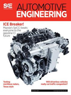 Automotive Engineering 2017-09 - October 2017 | ISSN 2331-7639 | TRUE PDF | Mensile | Professionisti | Meccanica | Progettazione | Automobili | Tecnologia
Automotive industry engineers and product developers are pushing the boundaries of technology for better vehicle efficiency, performance, safety and comfort. Increasingly stringent fuel economy, emissions and safety regulations, and the ongoing challenge of adding customer-pleasing features while reducing cost, are driving this development.
In the U.S., Europe, and Asia, new regulations aimed at reducing vehicle fuel consumption/CO2 are opening the door for exciting advancements in combustion engines, fuels, electrified powertrains, and new energy-storage technologies. Meanwhile, technologies that connect us to our vehicles are steadily paving the way toward automated and even autonomous driving.
Each issue includes special features and technology reports, from topics including:  vehicle development & systems engineering, powertrain & subsystems, environment, electronics, testing & simulation, and design for manufacturing