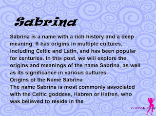 meaning of the name "Sabrina"