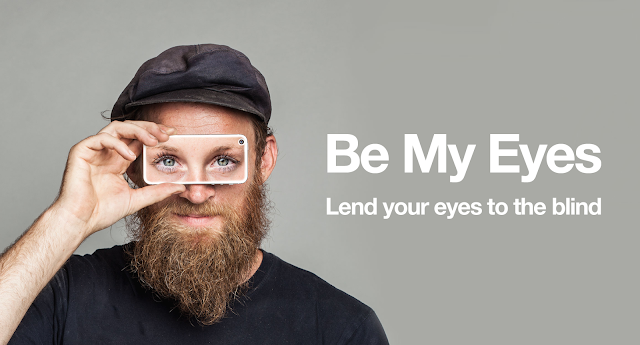 تطبيق Be my eyes لمساعدة المكفوفين في رؤية ما حولهم 