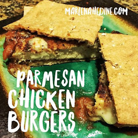 Parmesan chicken burgers, parmesan chicken, healthy food ideas, healthy dinners, clean food that taste good