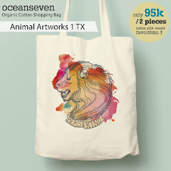 OceanSeven_Shopping Bag_Tas Belanja__Nature & Animal_Animal Artworks 1 TX