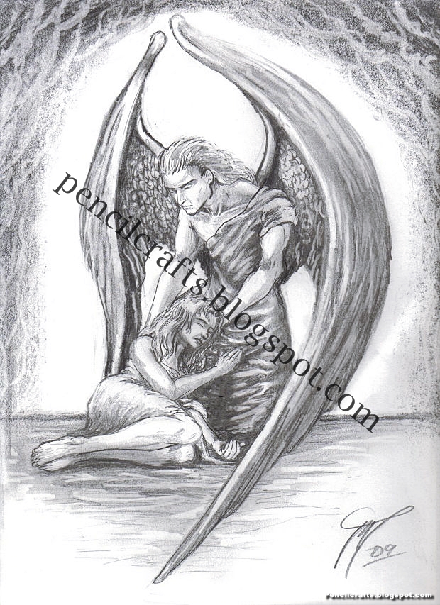 New Pencil Drawings Of Angels