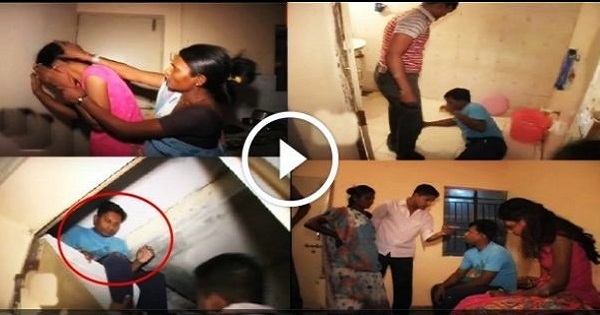 Wife Caught Her Husband Red Handed With Another Girl