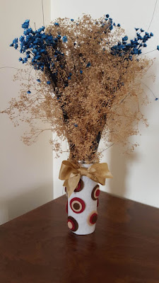 Upcycled fall vase