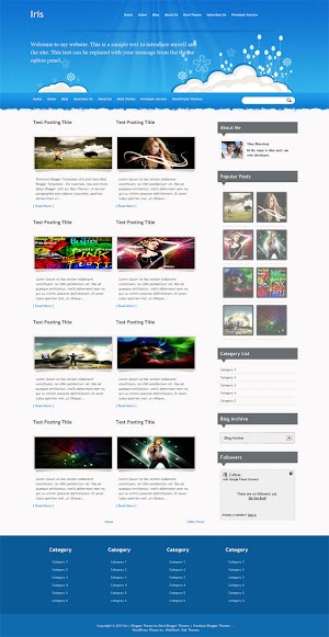 Iris Blogger Template