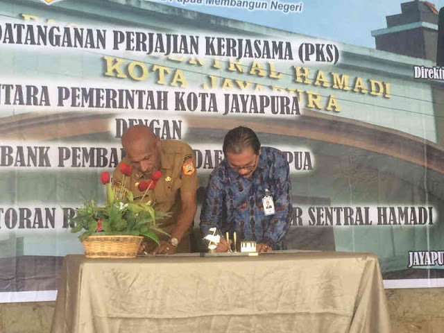 Dukung Peningkatan Setoran Retribusi, Bank Papua MoU dengan Pemkot Jayapura