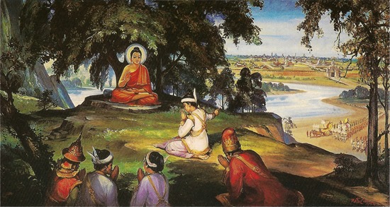 Đức Phật thuyết Pháp cho vua Bimbisara