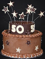 Fiftieth Birthday Cake