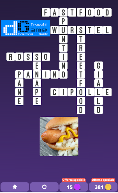 Soluzioni One Clue Crossword livello 1 schema15 (Cruciverba illustrato)  | Parole e foto