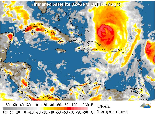 METEOROLOGÍA EMITE ALERTA POR INTENSIFICACIÓN DE LLUVIAS Y RÁFAGAS DE VIENTOS PROVOCADOS POR HURACÁN AERL A SU PASO PRÓXIMO A TERRITORIO DOMINICANO