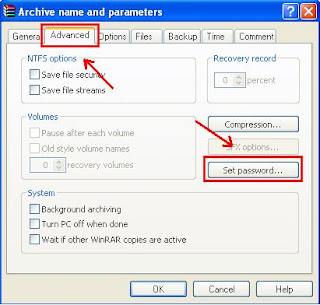 Cara Memberi Password di File yang di Winrar