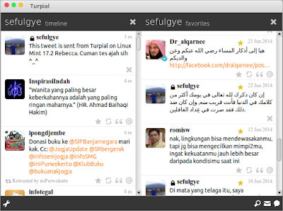 twitter untuk linux twitter di linux twitter for linux turpial twitter client for linux