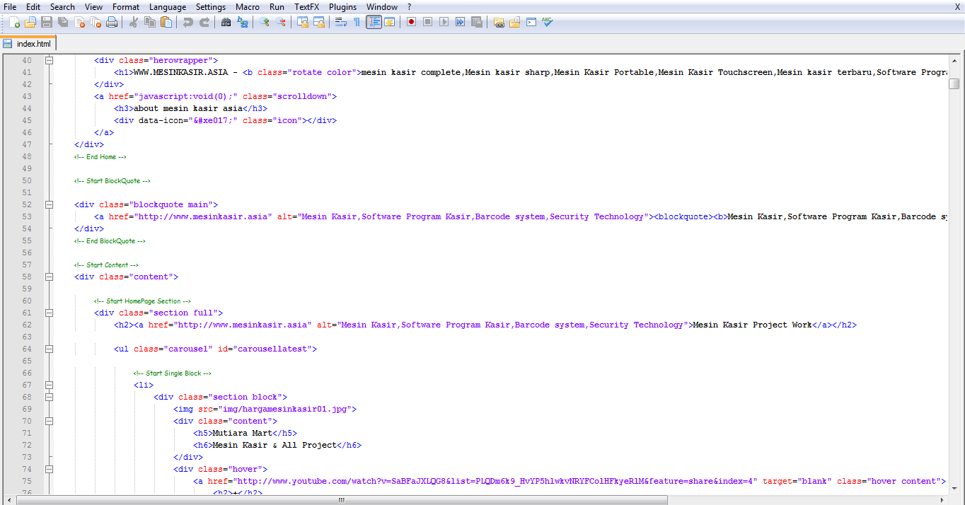 Pembuatan website toko online shop html script, software 