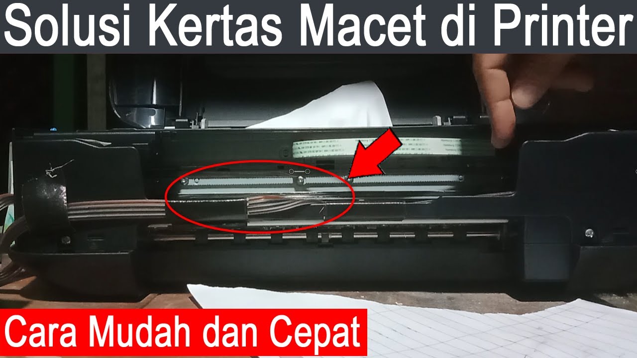 Cara Memperbaiki Kertas Macet atau Nyangkut di Printer Canon - YouTube