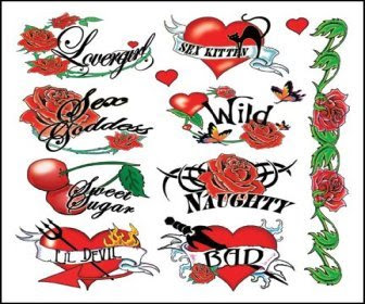 Tattoo Designs Hearts And Roses